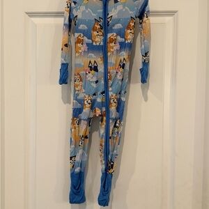 Little Sleepies Zippy in Bluey Sleepytime Print